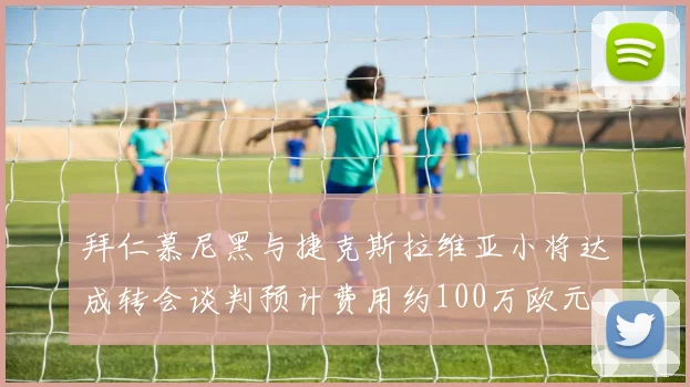 拜仁慕尼黑与捷克斯拉维亚小将达成转会谈判预计费用约100万欧元